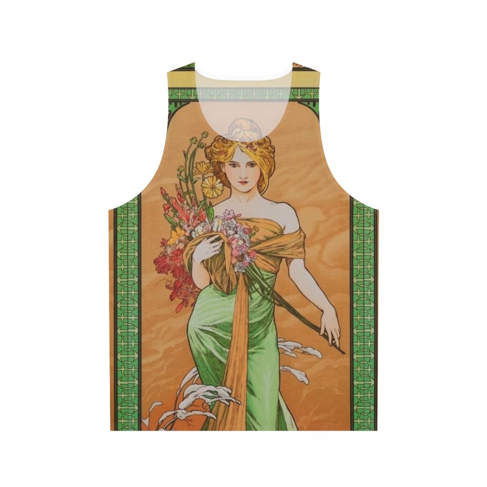 Alphonse Mucha Four Seasons Unisex Tank Top