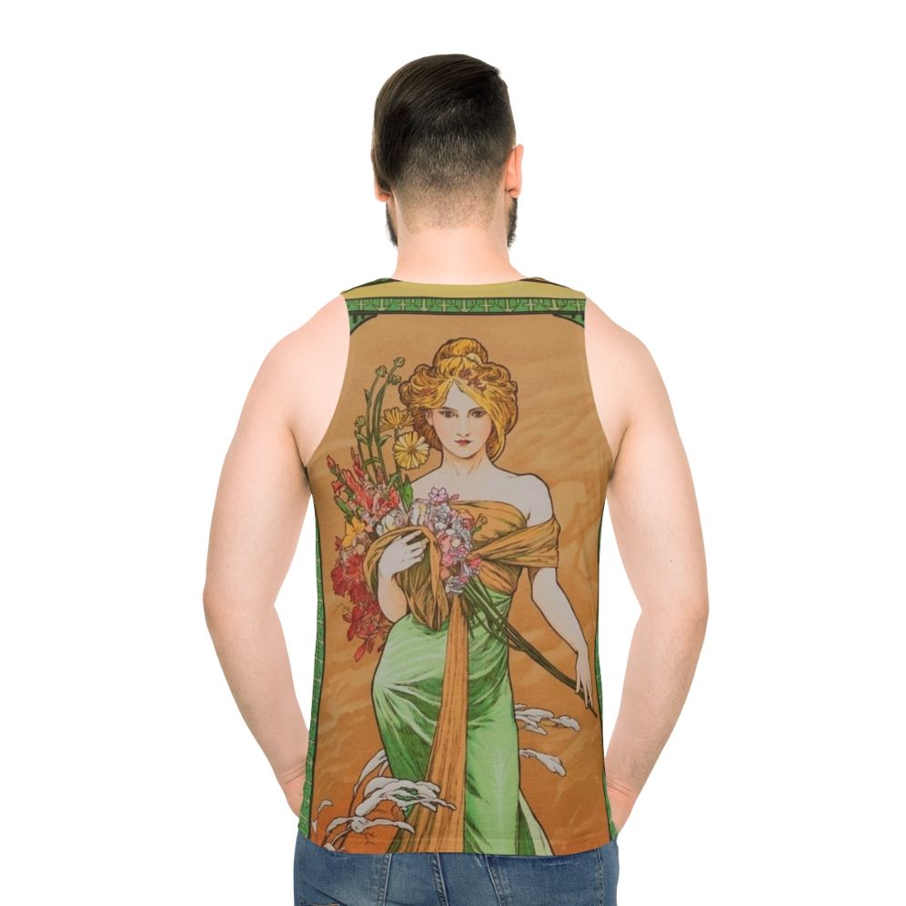 Alphonse Mucha Four Seasons Unisex Tank Top