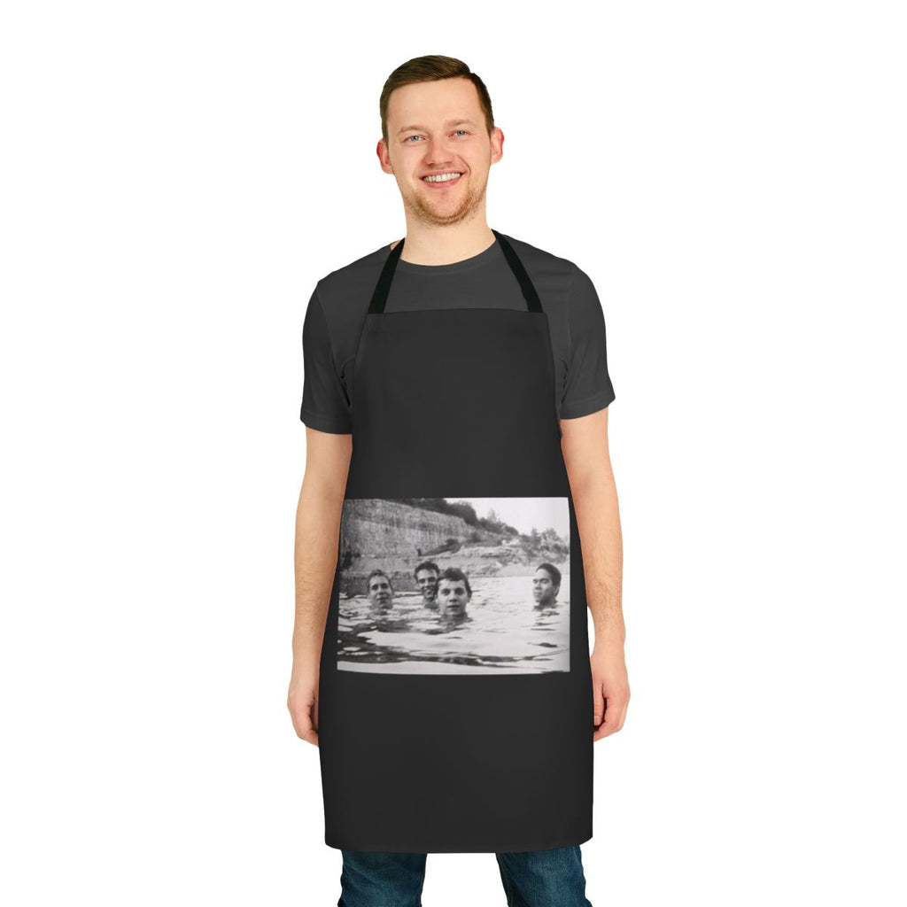 Alternative rock-inspired kitchen apron featuring the Slint Spiderland album cover