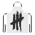 Alternative rock band-inspired black and white apron featuring the New Politics logo