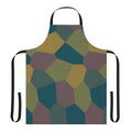 Altitude Abstractions Lozenge Apron featuring a camouflage design inspired by aviation and altitude