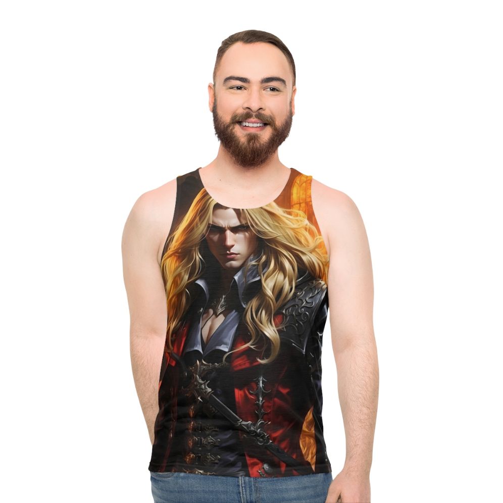 Alucard the Vampire Warrior Castlevania Unisex Tank Top