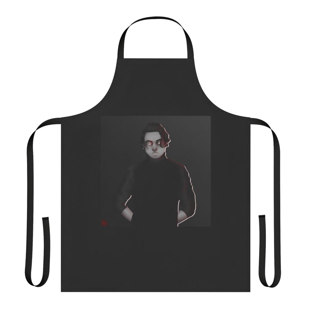 Alucard-Inspired Castlevania Themed Apron with Vampire Gothic Fan Art Design