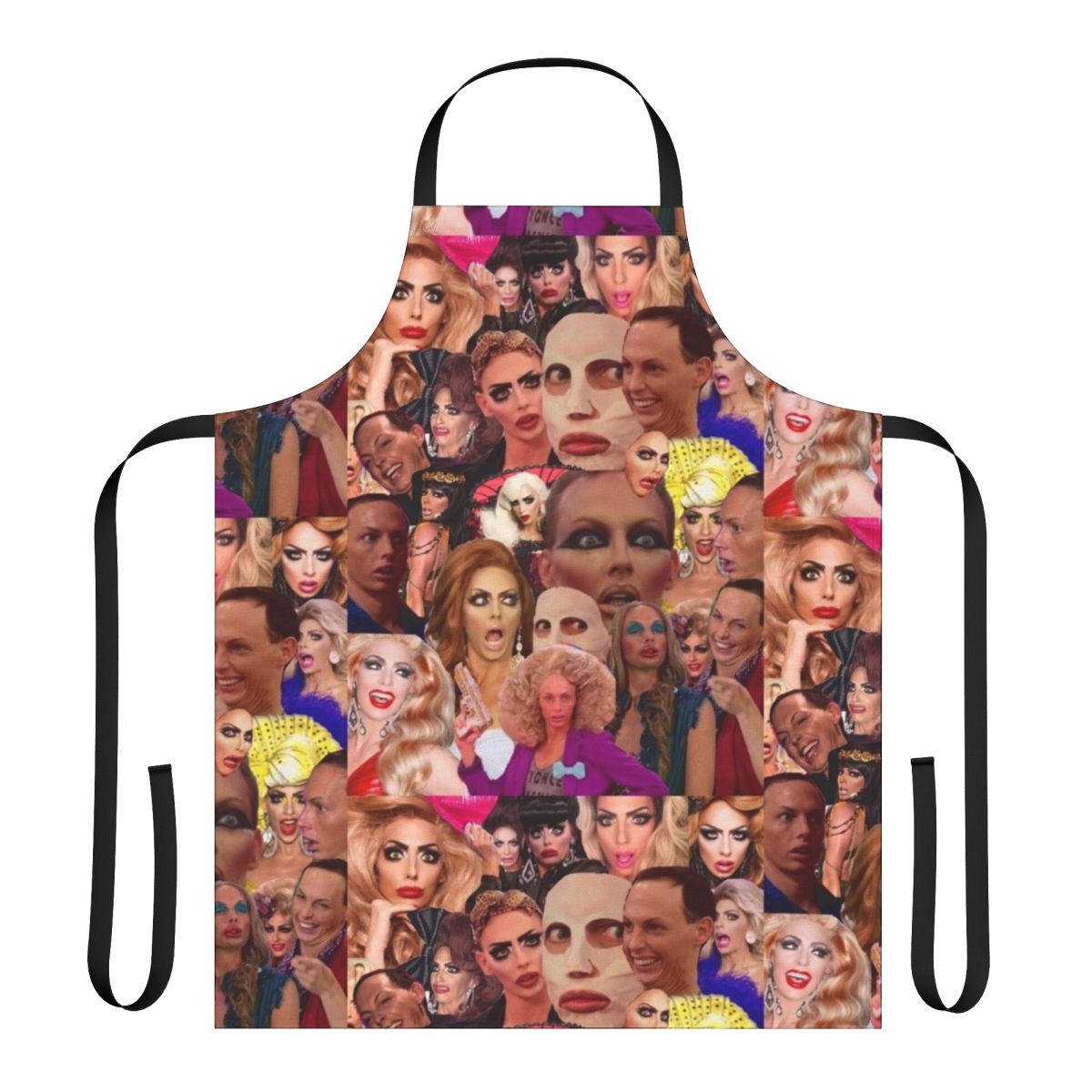 Alyssa Edwards inspired collage design printed on a high-quality apron