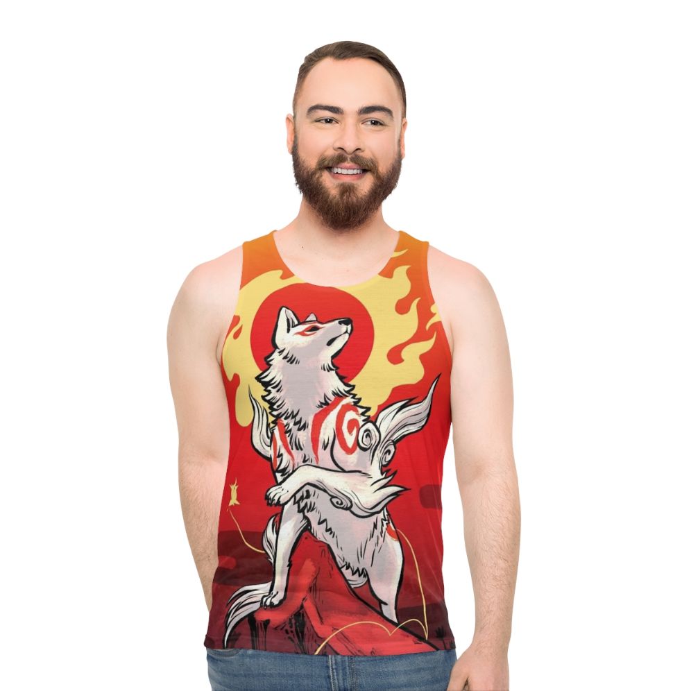 Amaterasu Sun Deity Unisex Tank Top