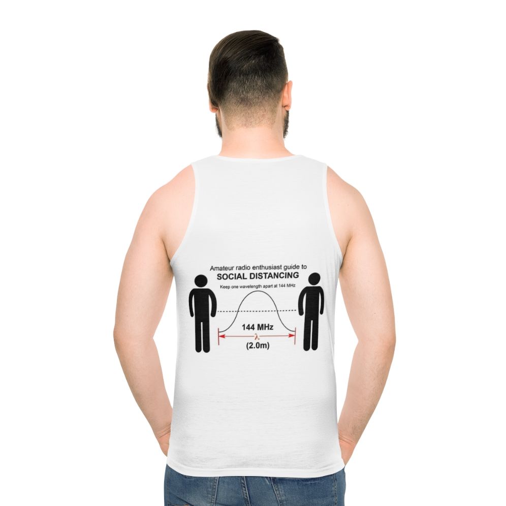 Amateur radio social distancing unisex tank top