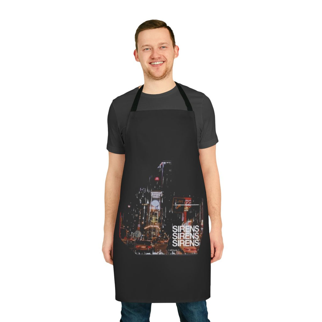 Ambient electronic music inspired apron design