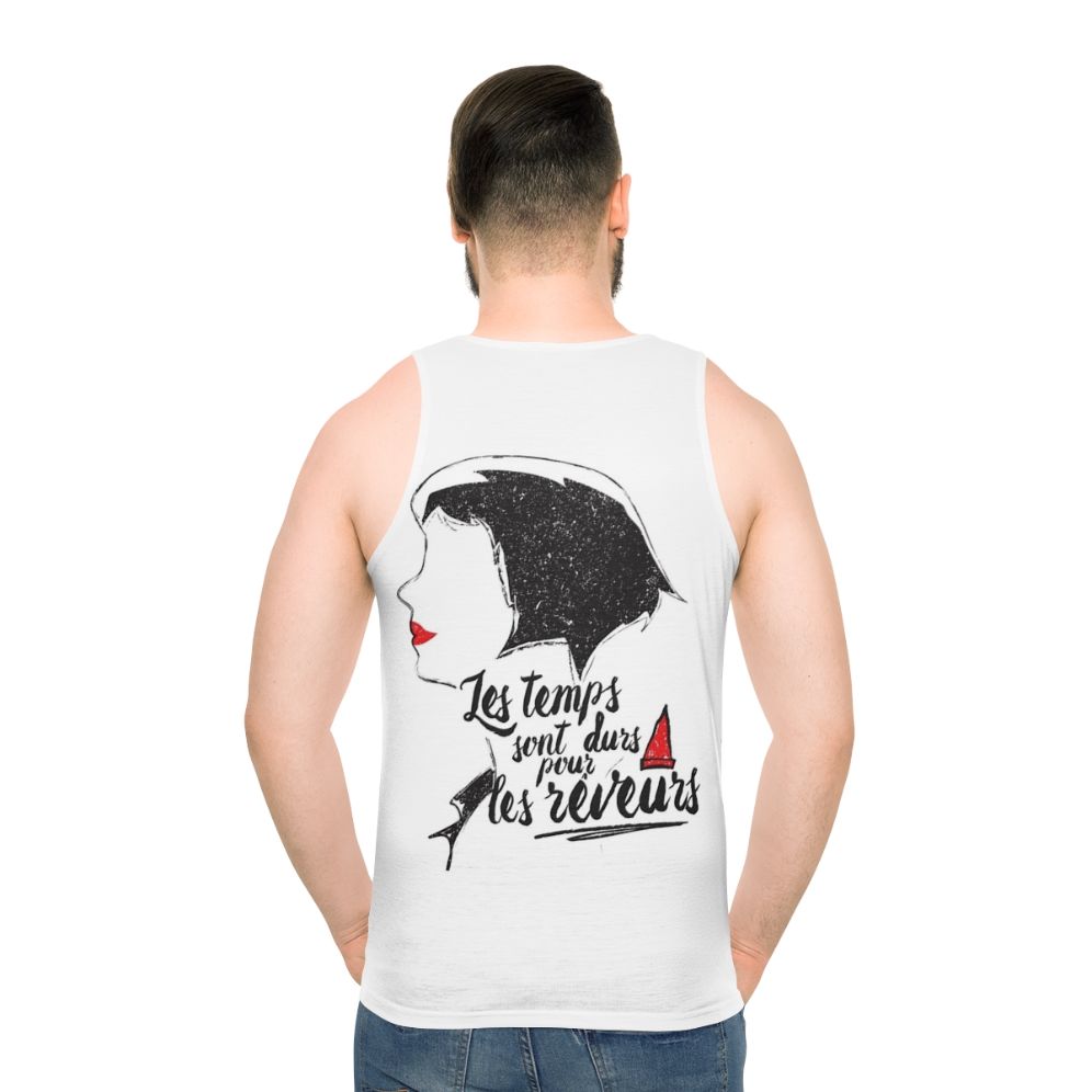 Amelie Unisex Tank Top featuring the iconic character from the French film