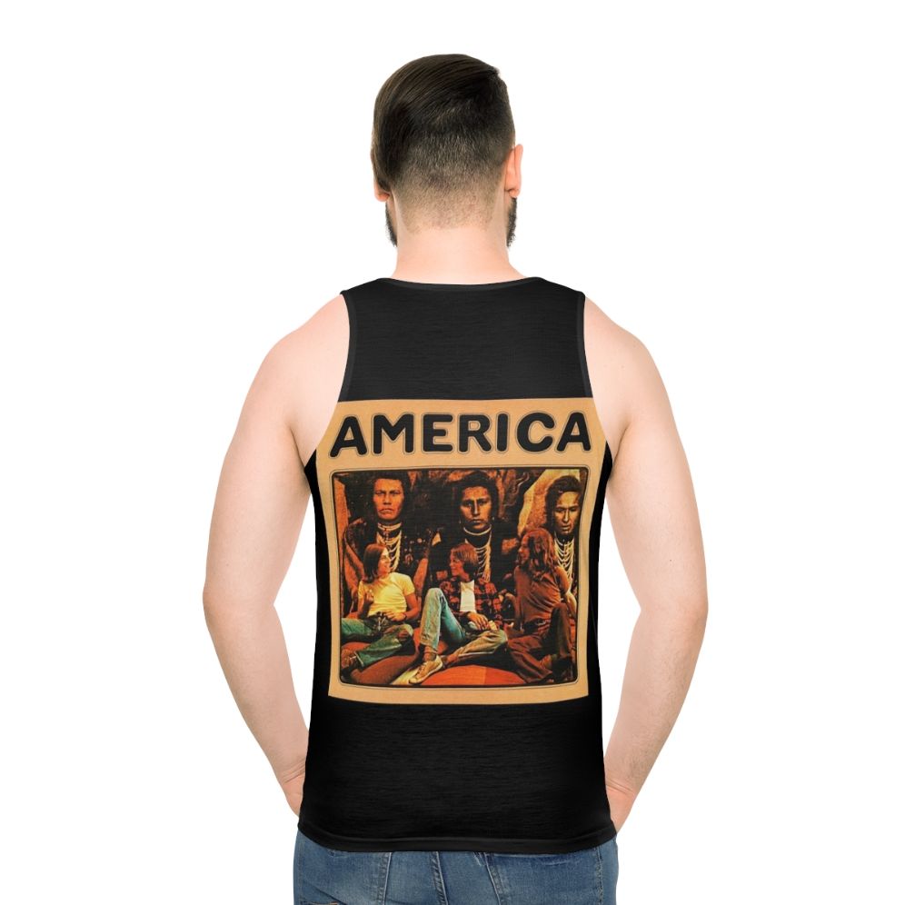 America unisex tank top with patriotic design
