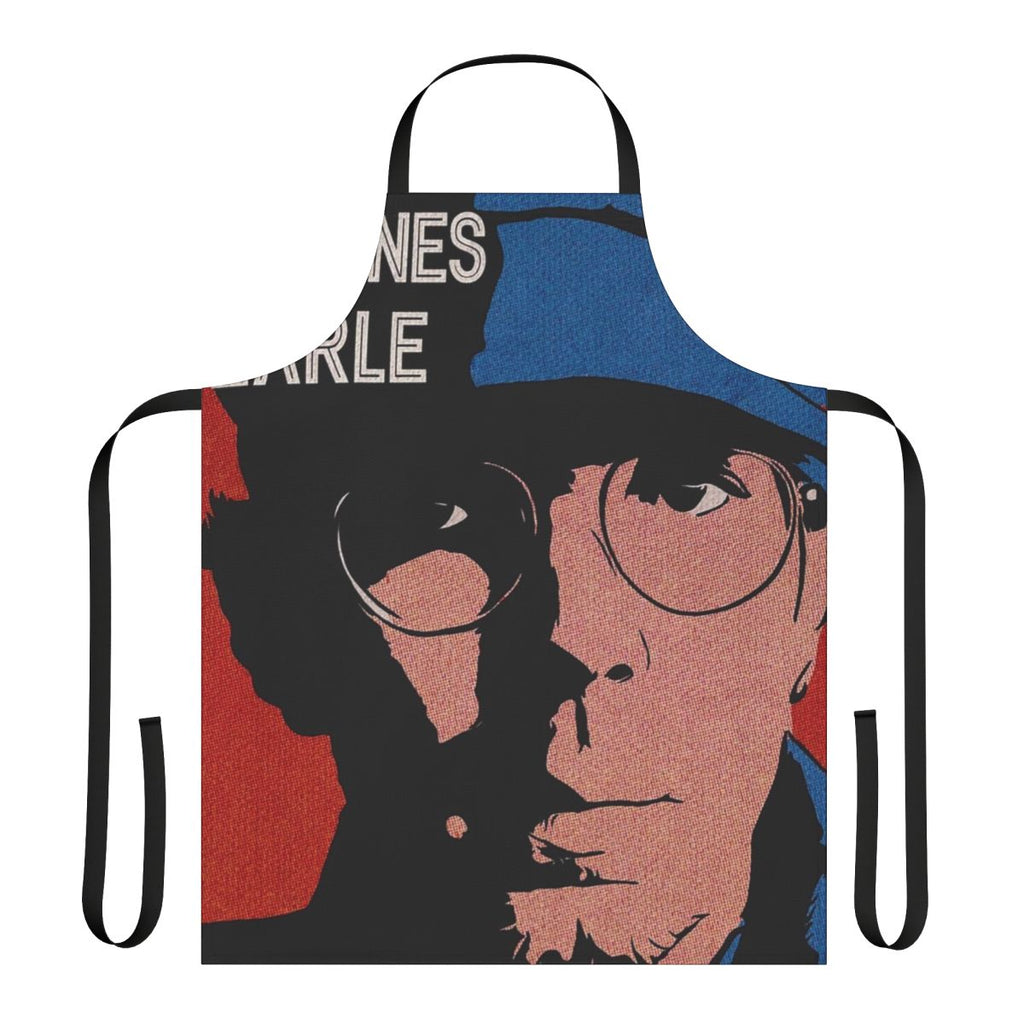 An apron featuring the American folk music style of Justin Earle