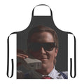 American Psycho inspired apron featuring Patrick Bateman on a cell phone
