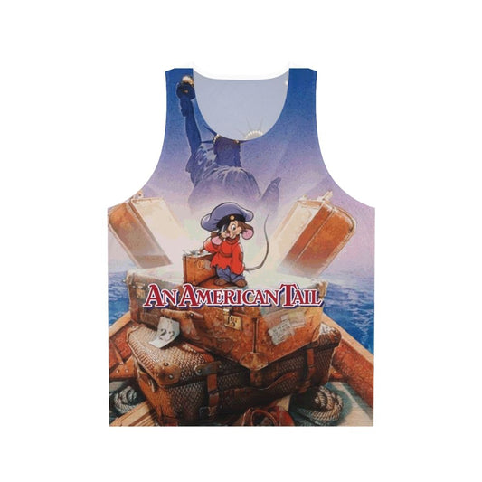 American Tail Fievel Unisex Tank Top with Drew Struzan Poster Design