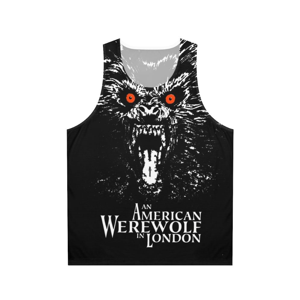 "American Werewolf in London" unisex tank top with graphic design
