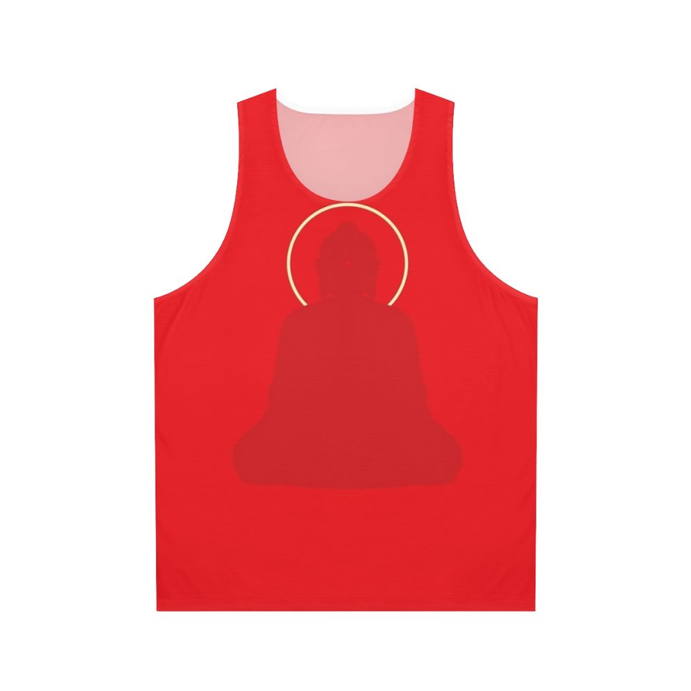 Amitabha Buddha print minimalist unisex tank top