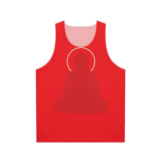 Amitabha Buddha print minimalist unisex tank top
