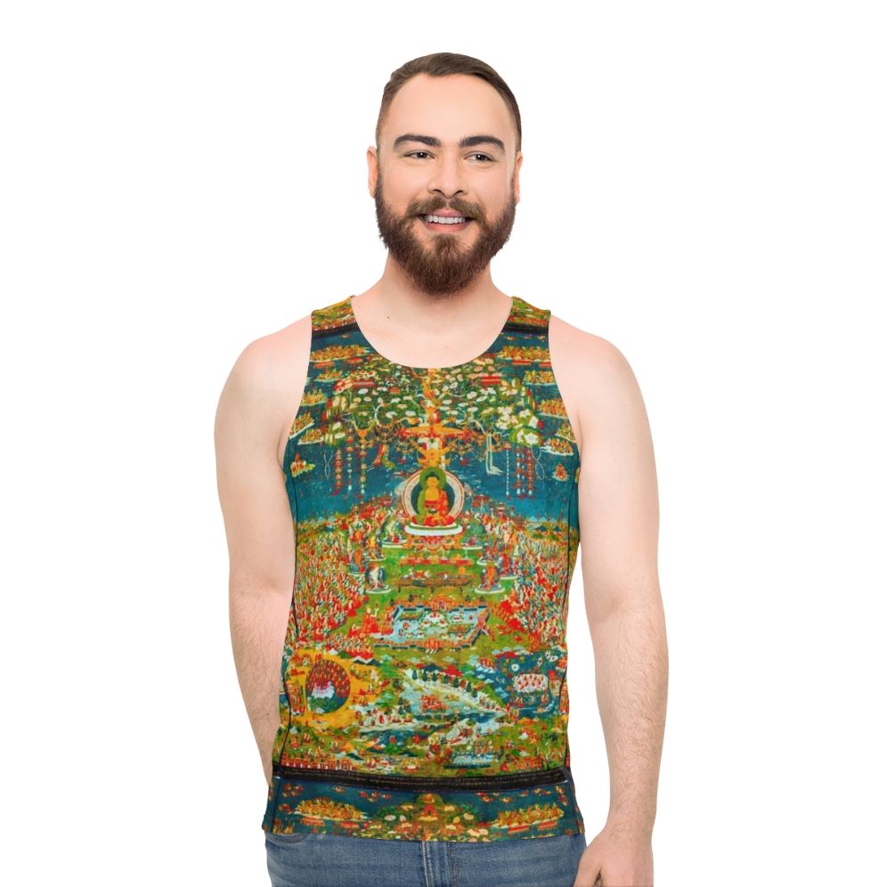 Amityaus Buddha Unisex Psychedelic Tank Top