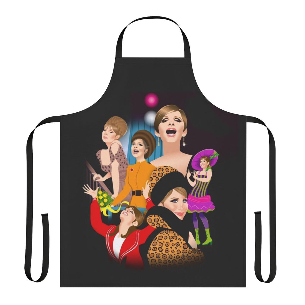 Funny apron with Alejandro Mogolloart's creative designs, perfect for cooking or entertaining.