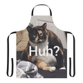Whimsical apron featuring a humorous cat design