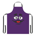 Grimace face graphic printed on a high-quality apron