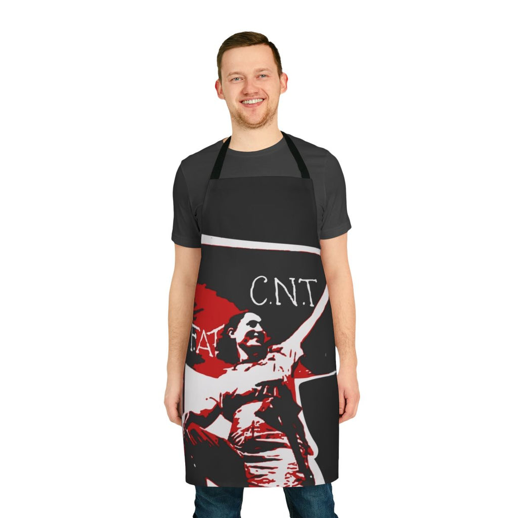 Anarchist apron with Spanish Civil War and antifascist imagery