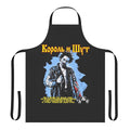 Vibrant apron featuring the iconic imagery and design of the Russian band Korol i Shut