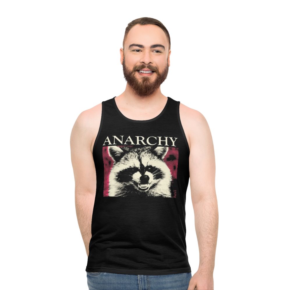 Anarchy Raccoon Unisex Tank Top