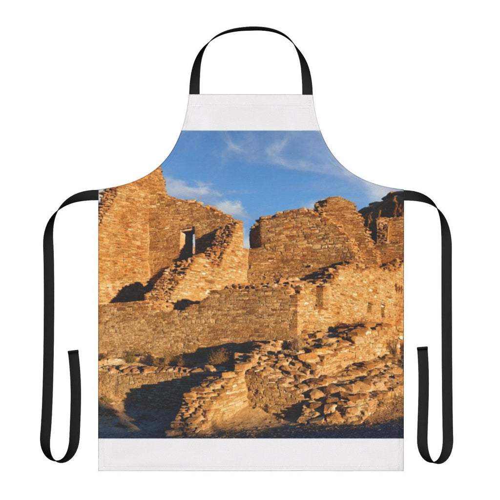 Anasazi-inspired masonry apron featuring Chacoan architecture and landscape