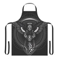 Ancient alien mythology symbolism hand drawn apron