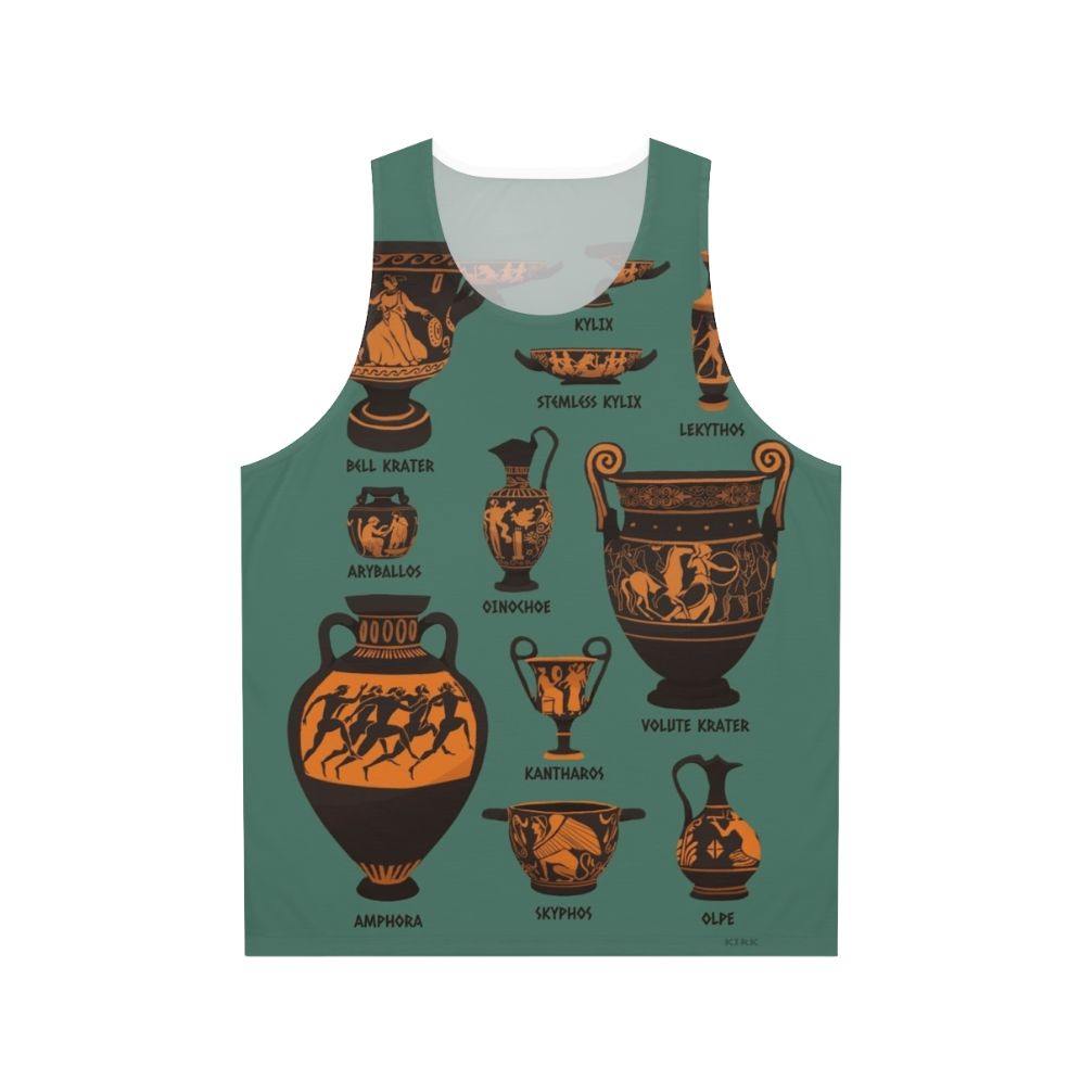 Ancient Greek Pottery Unisex Tank Top