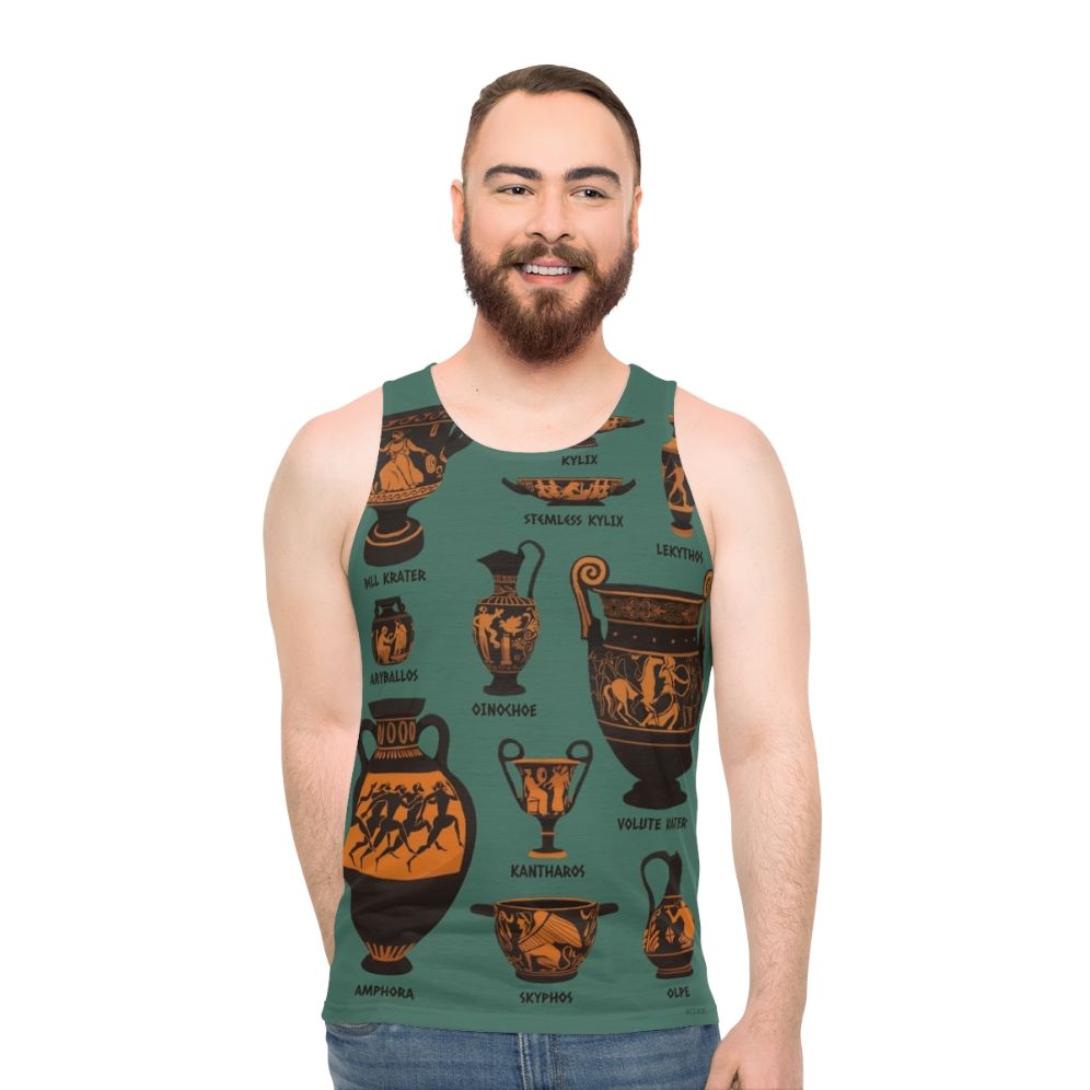Ancient Greek Pottery Unisex Tank Top