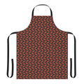 Colorful Andean cock-of-the-rock bird on a rock background printed on a high-quality apron for birdwatchers.