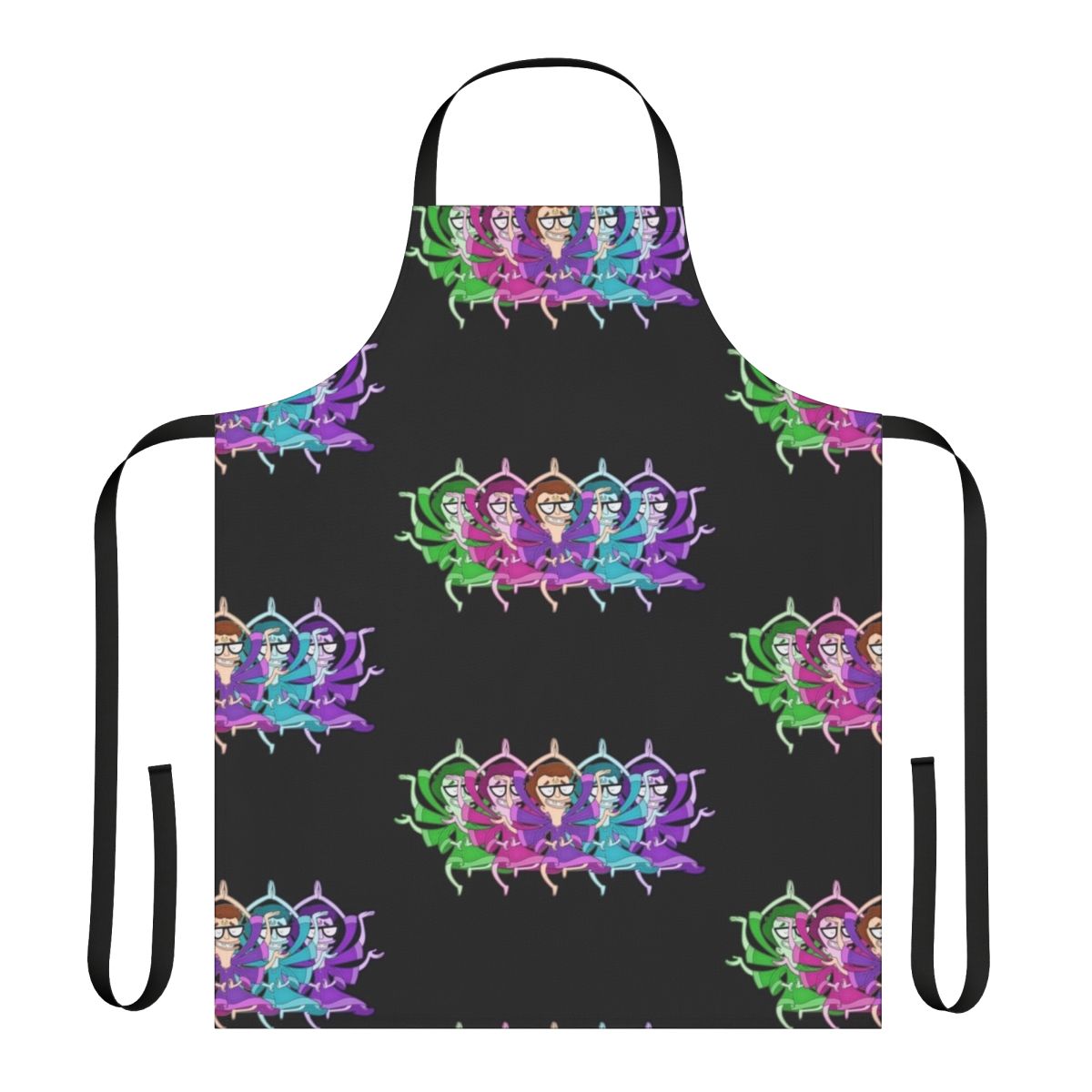 Big Mouth-themed cooking apron featuring Andrew Glouberman character