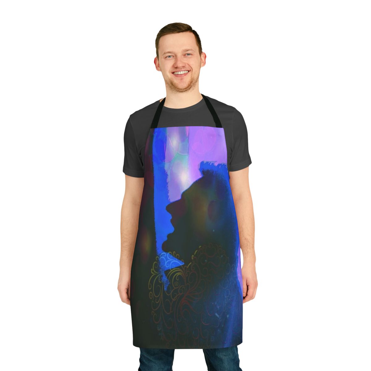 Apron featuring an Andy Bell inspired Erasure graphic design