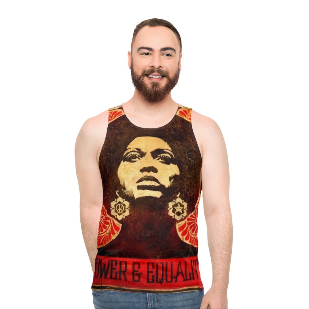 Angela Davis Black Panther Unisex Tank Top