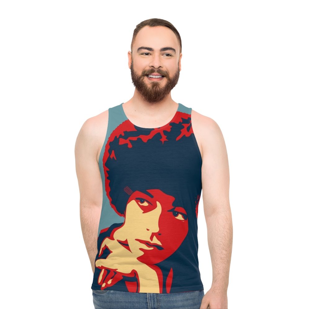Angela Davis Unisex Tank Top