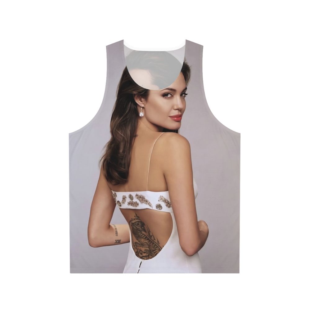 Angelina Jolie Back Tattoo Unisex Tank Top