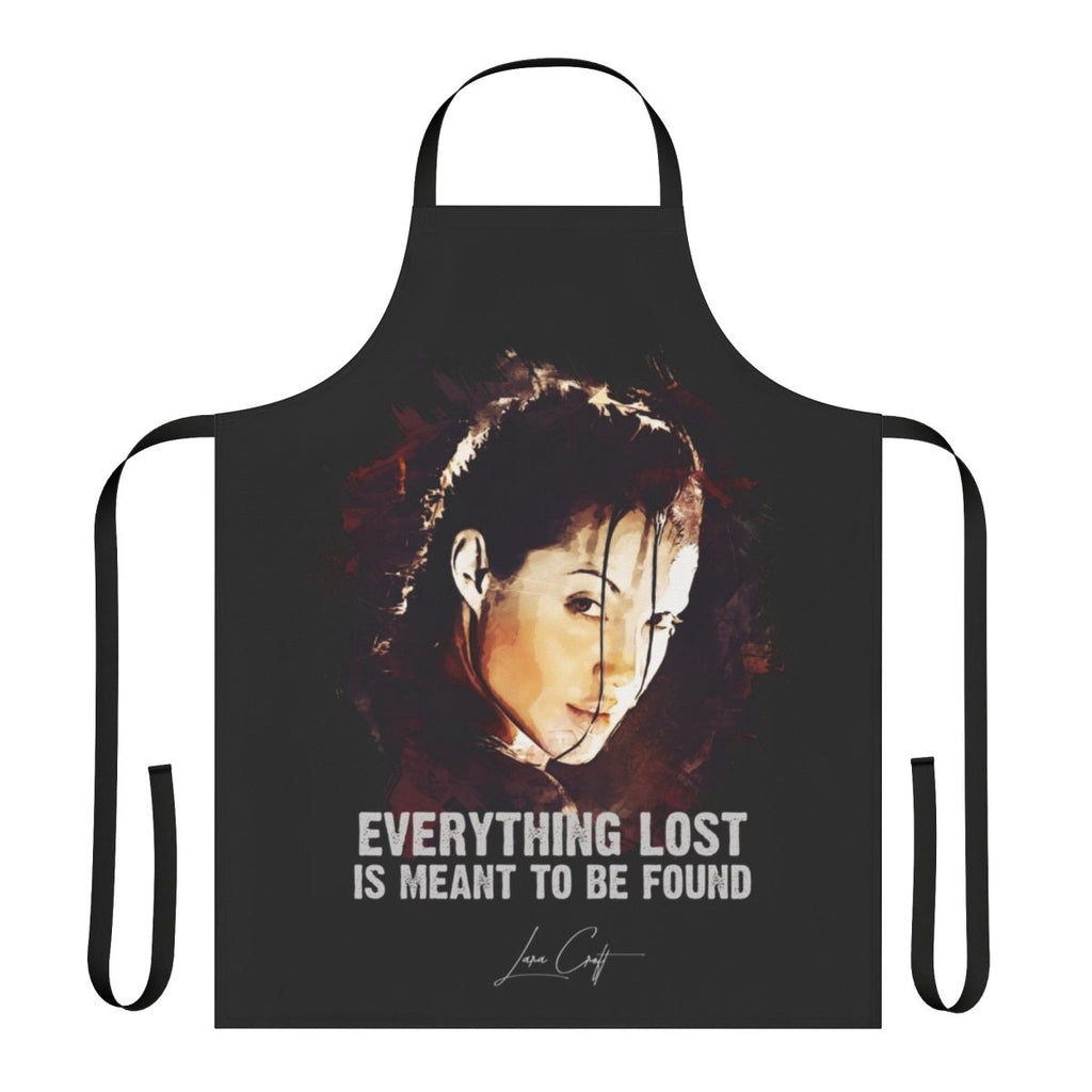 Angelina Jolie Lara Croft Tomb Raider themed apron
