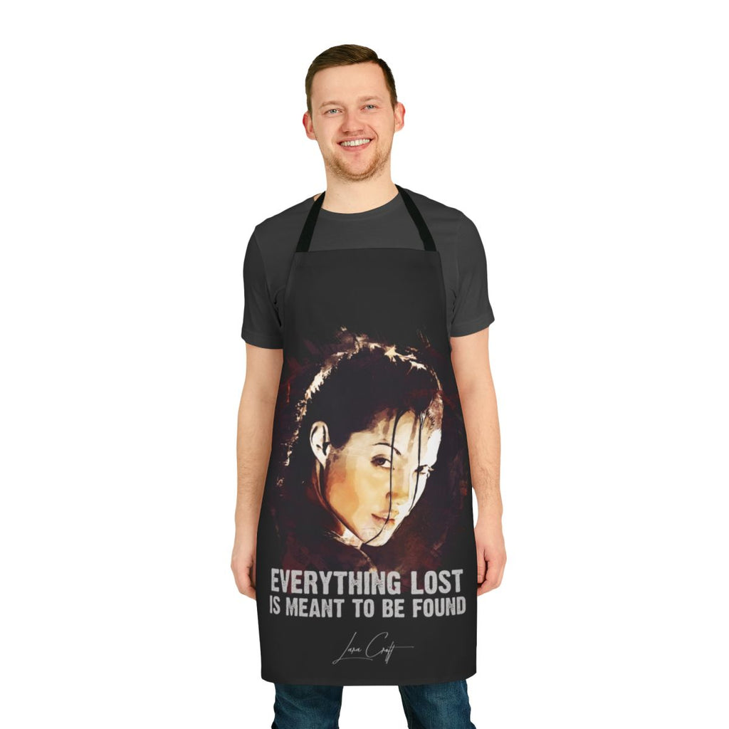 Angelina Jolie Lara Croft Tomb Raider themed apron