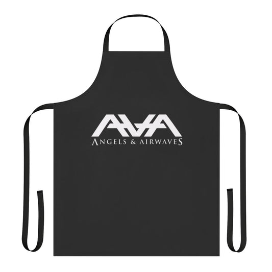 Angels and Airwaves-inspired apron with band logo and space-themed design