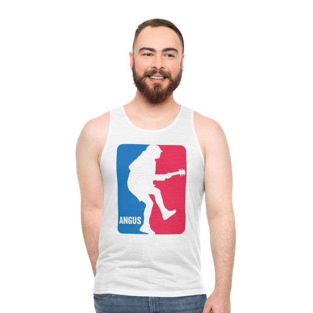 Angus Young AC/DC Thunderstruck Hard Rock Basketball Jersey