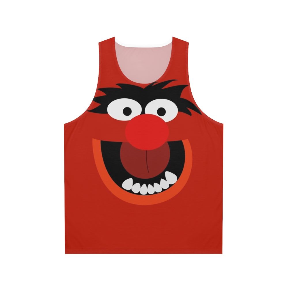 Vibrant animal and muppet character unisex tank top