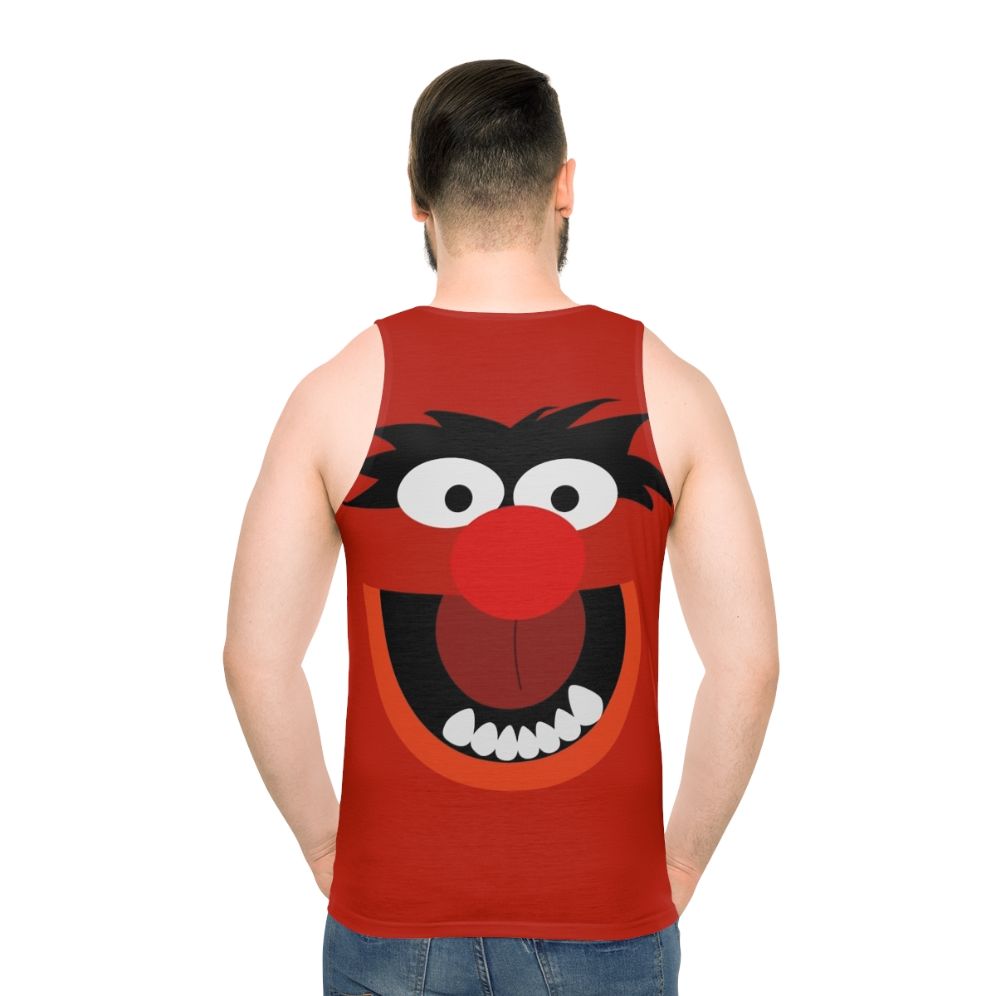 Vibrant animal and muppet character unisex tank top