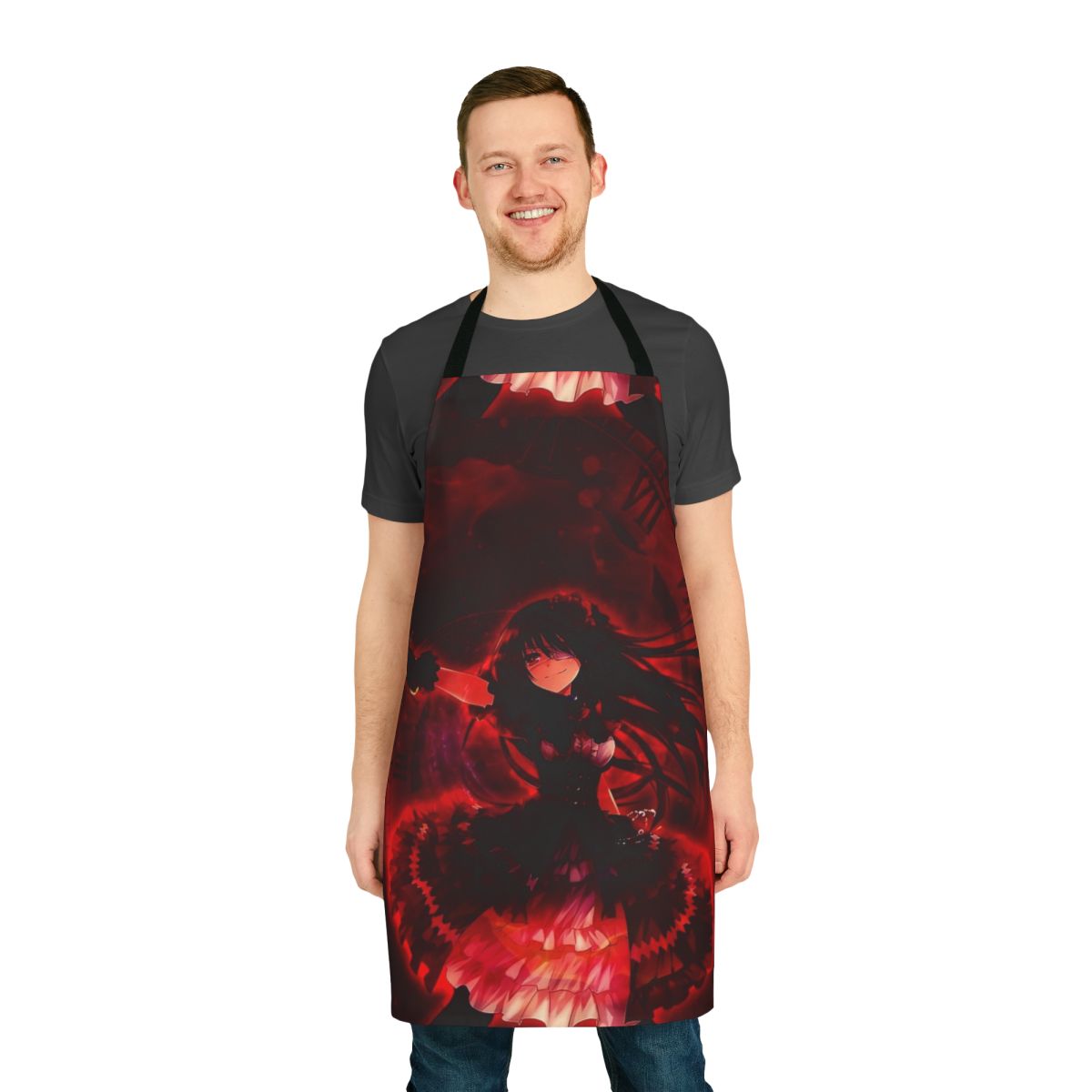 Anime-inspired apron featuring the character Kurumi Tokisaki from the series Date A Live