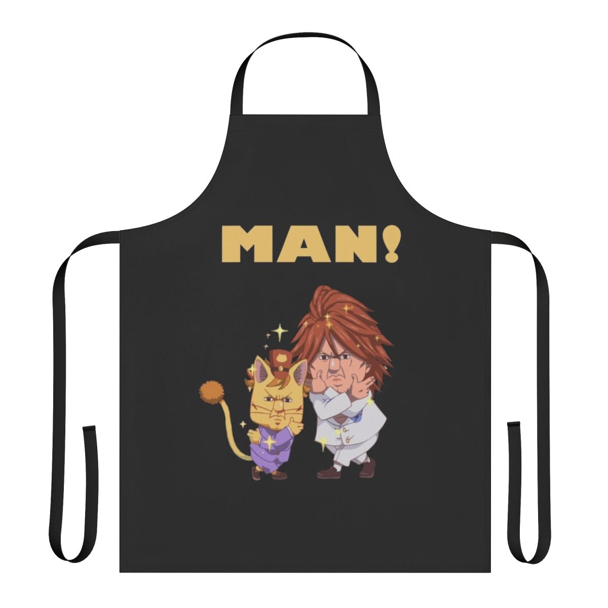 Fairy Tail inspired anime apron with Ichiya and Nichiya design