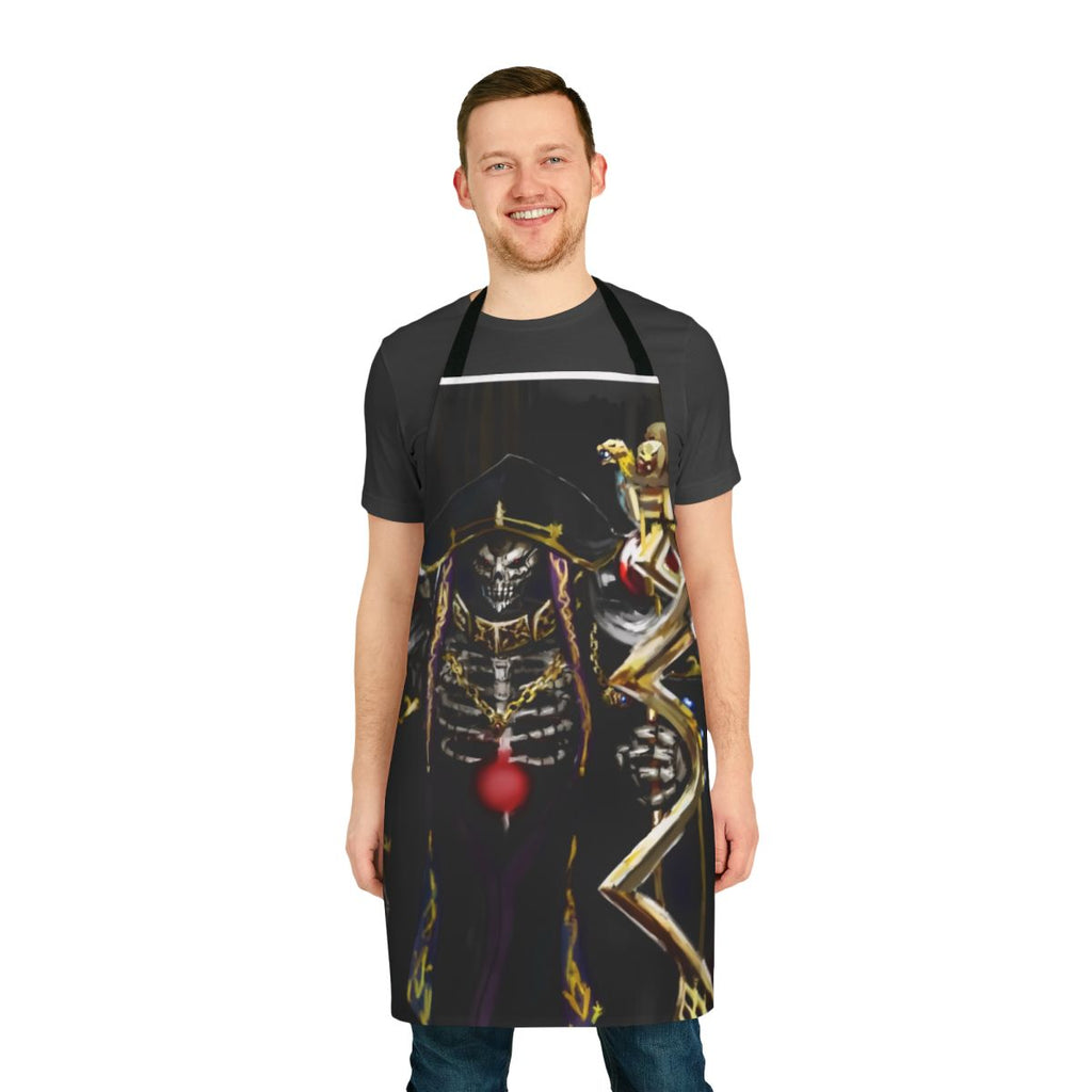 Ainz Ooal Gown from Overlord anime and manga on a high-quality apron for fans