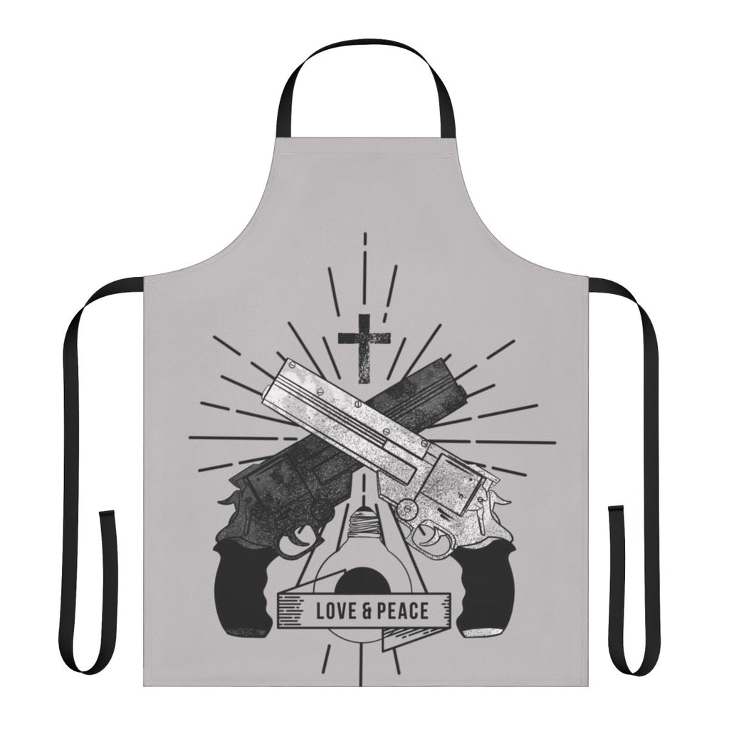 Anime apron with Trigun "Love and Peace" design