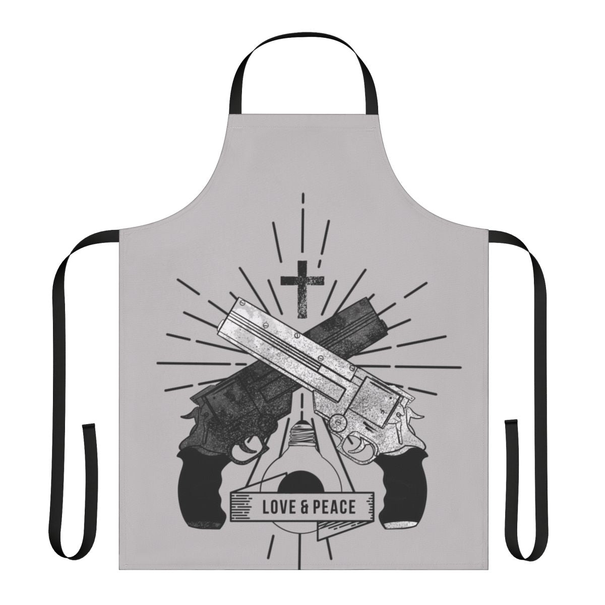 Anime apron with Trigun "Love and Peace" design