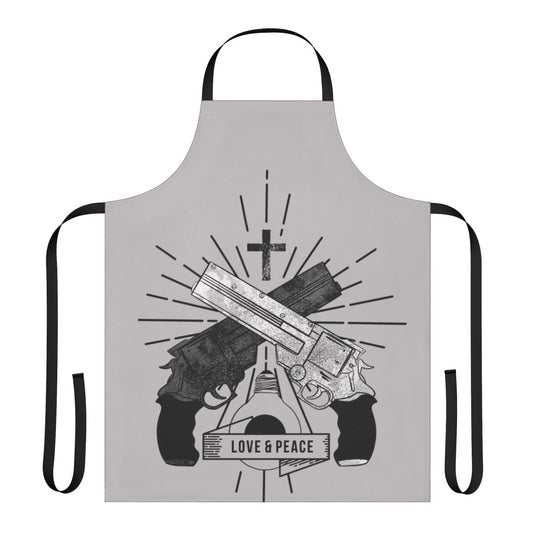 Anime apron with Trigun "Love and Peace" design
