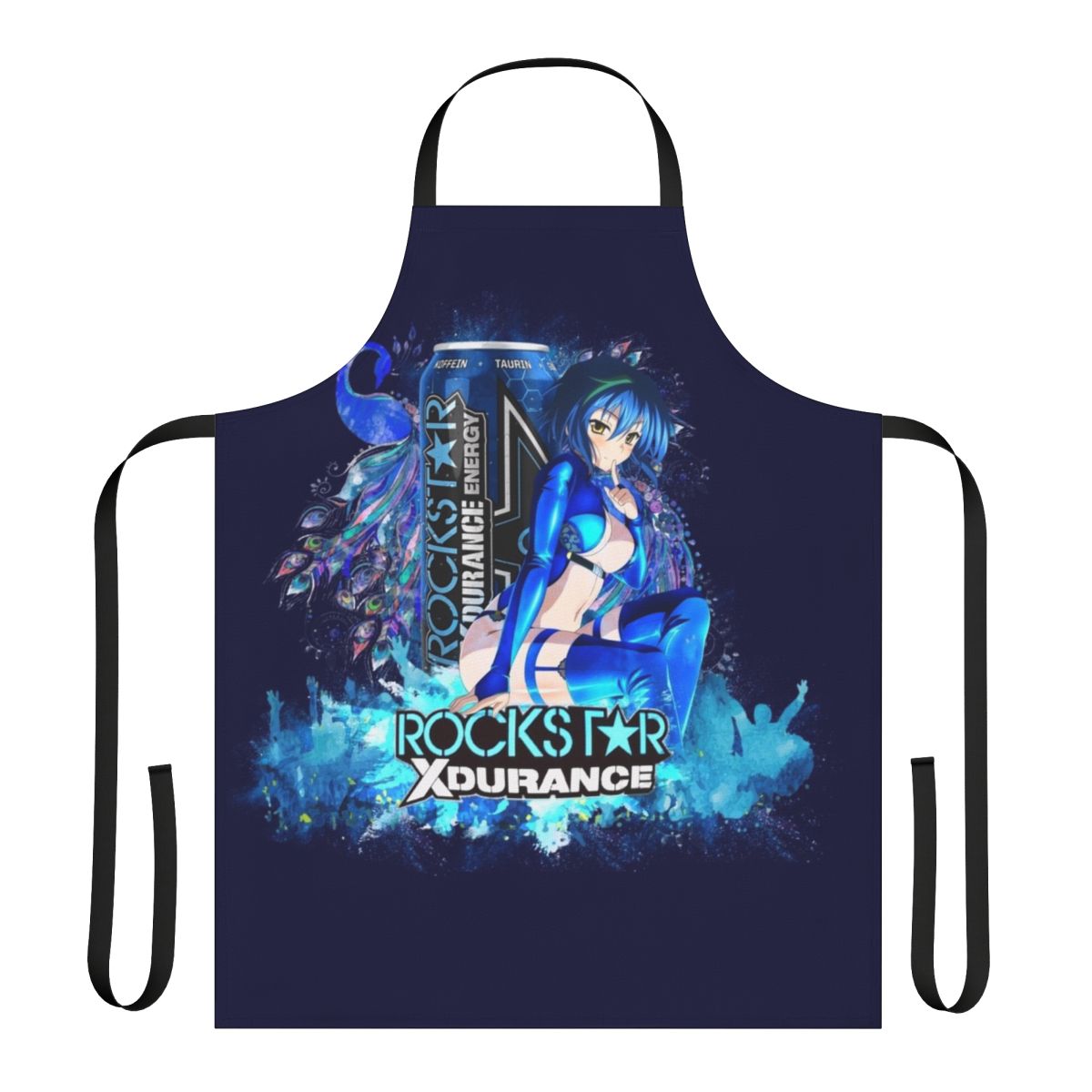 Anime apron with Xenovia Quarta, a character from the popular anime series Highschool DxD.