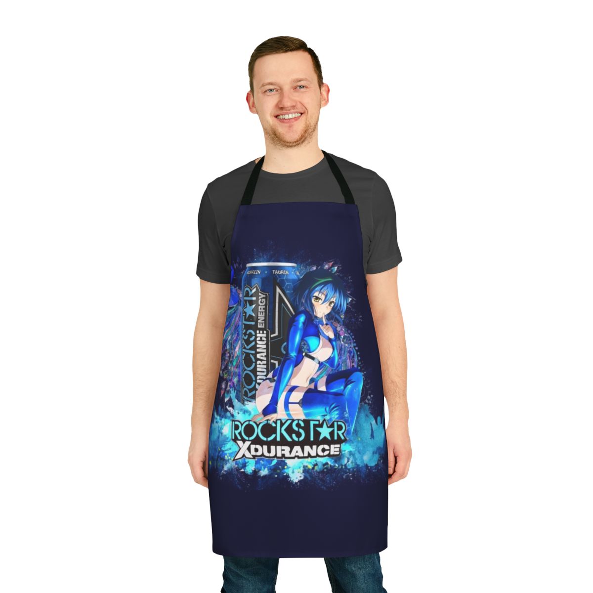 Anime apron with Xenovia Quarta, a character from the popular anime series Highschool DxD.